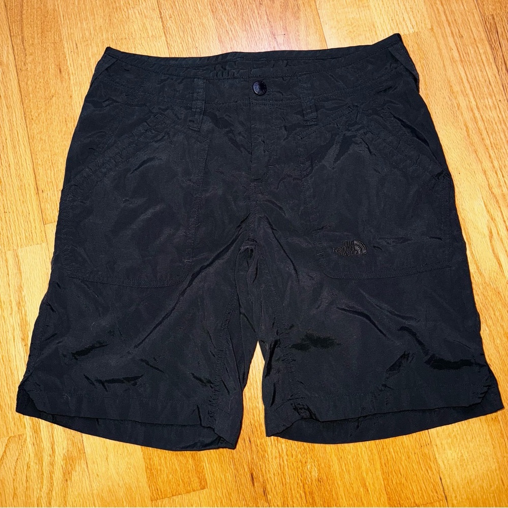 The North Face Women's T150 T550 Cargo Hiking Shorts Outdoor Gorp Black 6 Long